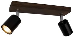 Spot-Light DO2910256 - Stropné bodové svietidlo MANARA 2xGU10/5W/230V borovica