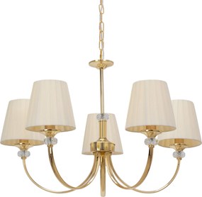 Toolight Toolight, stropná lampa 5xE14 APP1014-5CP, béžová, OSW-05557