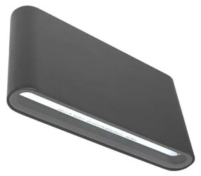 BOWI LED Vonkajšie nástenné svietidlo FLOW 2xLED/6W/230V IP54 3000K antracit SKU012222