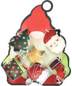 6-dielna sada vykrajovadiel na sušienky Santa