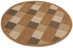 Koberec Adana Chess Beige kruh