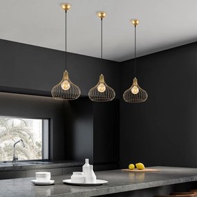 Závesné svietidlo s kovovým tienidlom ø 22 cm Teldemia – Opviq lights