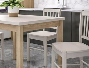 Jedálenský stôl Adam 80 cm kašmír/dub cremona torro