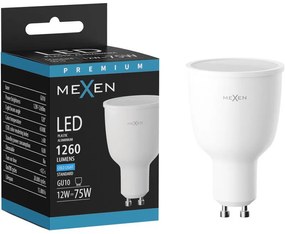 Mexen Nova, LED žiarovka GU10, 12W, studená - 6500K, 1260 lm - L108-GU10-1265-01