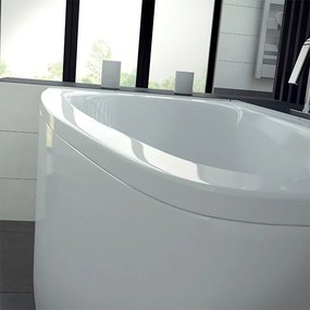 Besco Akrylátová asymetrická vaňa Luna 150x80 BESCO-Farba: Biela, BESCO-Orientácia: Ľavá