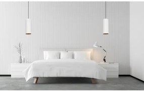 Luster na lanku AVALO 1xE27/60W/230V biela/medená