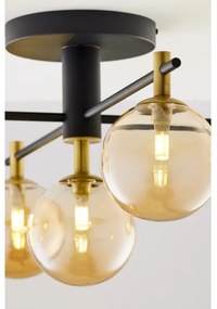 Jupiter 2032 - Prisadený luster FIGARO 5xG9/10W/230V čierna/zlatá/béžová