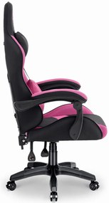 Herné kreslo Rainbow Pink-Black Mesh