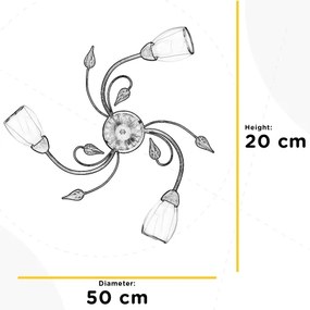 ONLI - Stropné svietidlo LILIANA 3xE14/6W/230V