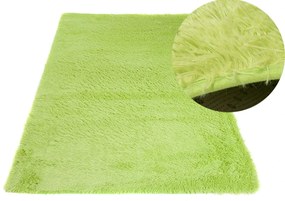 Plyšový koberec TOP - ZELENÝ