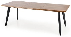 Jedálenský stôl Dickson 120 cm, prírodné drevo / čierna