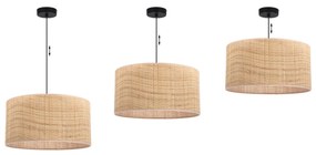 Závesné svietidlo Rattan, 1x ratanové tienidlo, (fi 40cm), b
