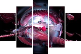 Obraz - Abstrakcie, vesmírne červy (150x105 cm)