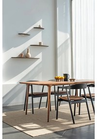 Hnedá jedálenská stolička z dubového dreva Muna – Gazzda