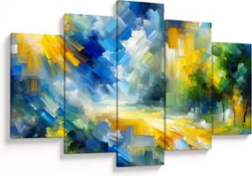 Obraz - Abstraktný slnečný deň (150x105 cm)