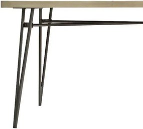 Jedálenský stôl Adesso 180 cm z masívu čierny/hnedý