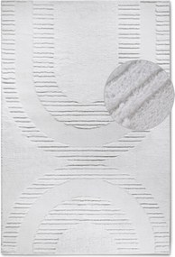 Kusový koberec Gallery 106089 Cream z kolekcie Elle, 200x280, biela, obývacia izba, ELLE Decoration