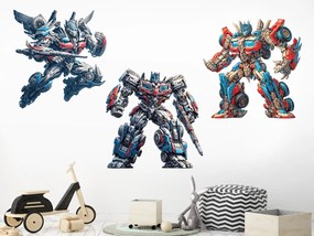 Transformers textilní prelepiteľné nálepky na stenu list 77 x 27 cm