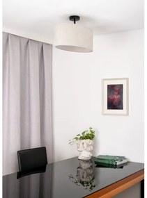 Duolla - Prisadený luster OVAL 1xE27/15W/230V šedá