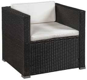 InternetovaZahrada - Záhradný ratanový set Punta Cana L čierny