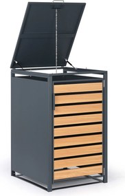 Prístrešok na popolnicu 240 l, 1160 x 695 x 800 mm, dekor dreva