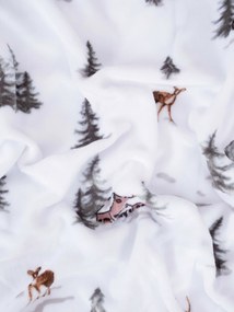 Obliečka na vankúš mikroplyš Exclusive 40 × 40 cm - Zimný les