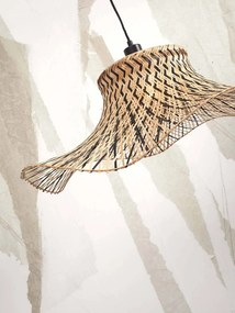 Stropná visiaca lampa ibiza s 50 x 15 cm prírodná/čierna MUZZA