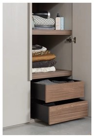 Sivá modulárna skriňa 110x210 cm Rens – WOOOD