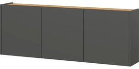 Antracitová závesná skrinka na topánky v dekore duba Libbiano – Germania