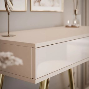 KONZOLA KATHLEEN KAŠMÍR LESKLÝ NA ZLATÝCH NOŽIČKÁCH