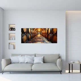 Obraz - Vínna pivnica (120x50 cm)