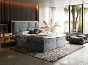 Čalúnená manželská posteľ s matracom ZAYNAH 160 x 200 cm