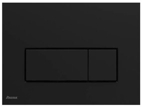 Ravak X01744 - Splachovacie tlačidlo UNI SLIM 24,7x16,5 cm čierne