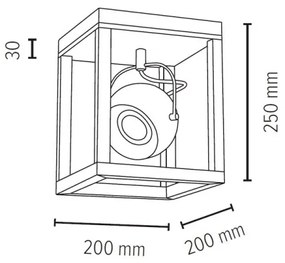 Spot-Light 5222174 - LED Stropné svietidlo ROY 1xGU10/5W/230V matný dub