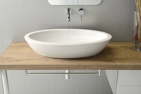Isvea Isvea, SISTEMA keramické umývadlo 75x42cm, oválne, 10AR65075