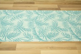 Kúpelňová penová Softy-tex 849 Palmové listy zelená / mätová