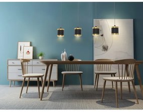 Wofi 7003-404-LED Stmievateľný luster na lanku TOULOUSE LED/34W/230V čierna/zlatá