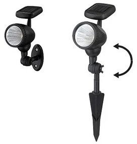 Globo 33026 - LED solárne osvetlenie 3xLED/0,06W IP44