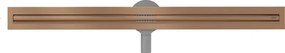 Mexen Flat 360° Slim sprchový žľab 80 cm, medená matná, 1C41080