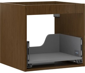 Mexen Box-A, závesná skrinka 50 cm, 1 zásuvka, orech, 91AX0-0500-470-1-86