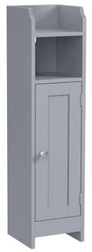 VASAGLE úzka kúpeľňová skrinka s dvierkami – sivá BBC310P36