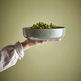 Bloomingville Pixie Kameninová servírovacia misa zelená 24 cm