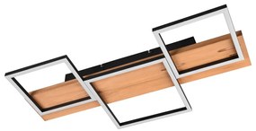 LED stmievateľné stropné svietidlo v čierno-prírodnej farbe 34x65 cm Harper – Trio