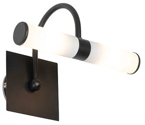 Klasické nástenné svietidlo čierne IP44 2-svetlo - Bath Arc