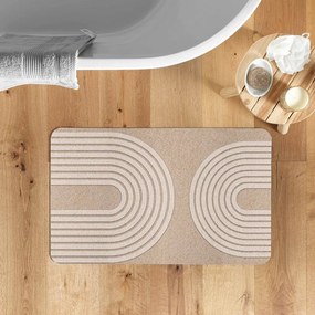 Svetlohnedá kúpeľňová predložka 50x80 cm Adriel – douceur d'intérieur