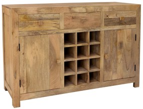 furniture-nabytek.cz - Komoda na víno 140x90x45 z mangového dreva