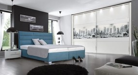 Posteľ Windy 180x200 cm, tyrkysová látka