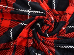 Obliečky mikroplyš ALBURY červené Rozmer obliečky: 2 ks 70 x 90 cm | 200 x 220 cm