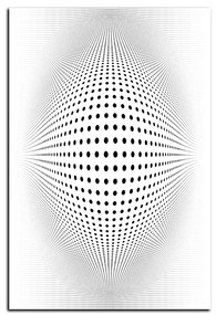 Obraz na plátne - Abstraktná geometrická sfera - obdĺžnik 7218A (60x40 cm)