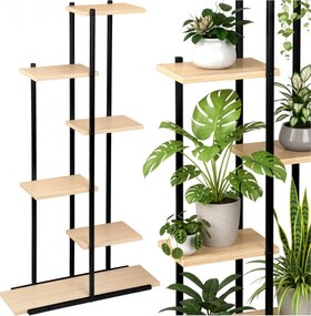 Stojan na květiny IKER vanilla craft/černý